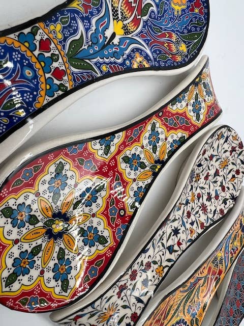 Hand-painted Ceramic Spoonholder