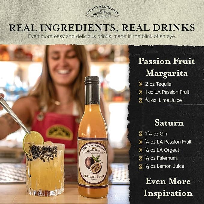 Liquid Alchemist Syrups - Passion Fruit Cocktail Syrup: 150ml