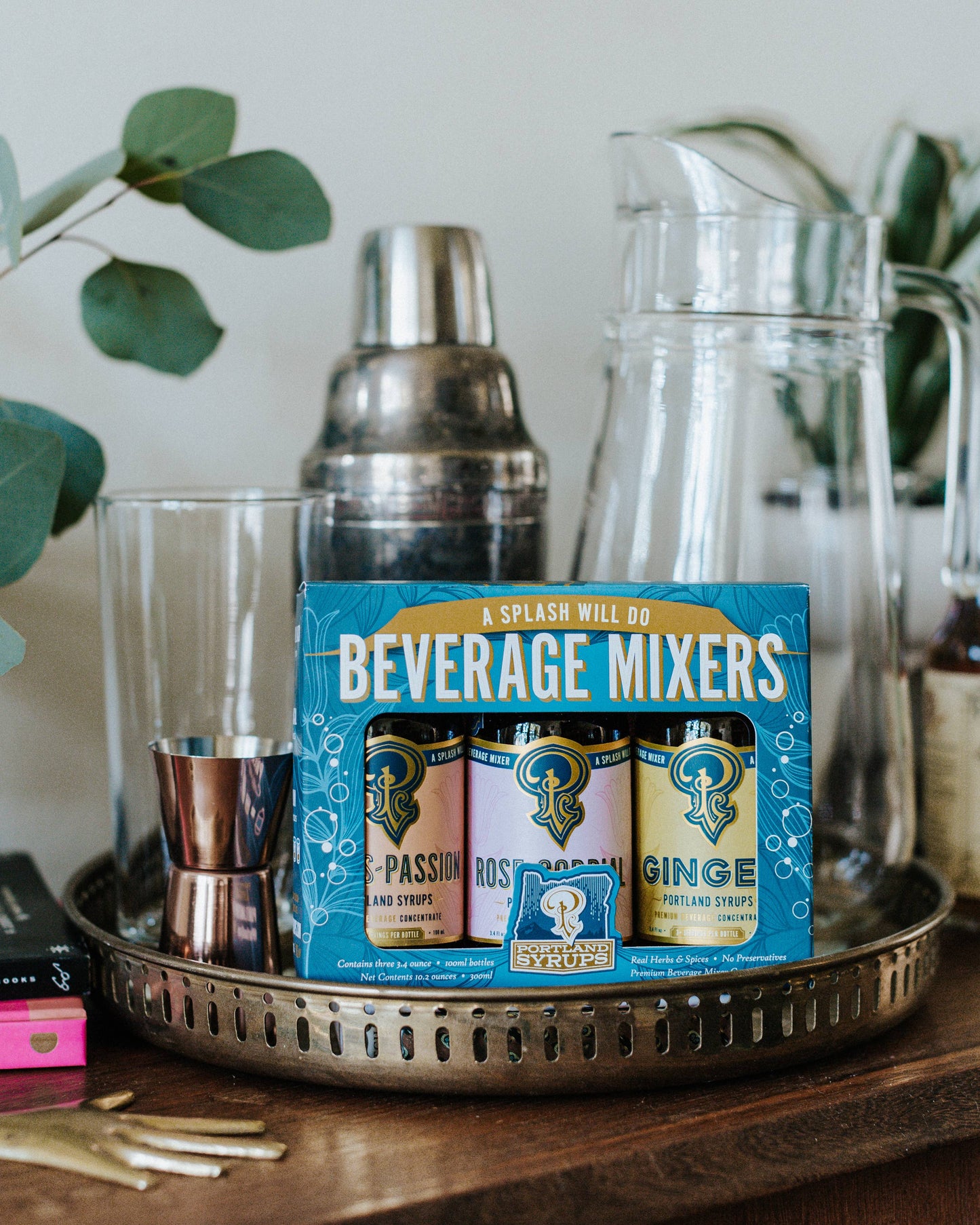 Portland Syrups |  Cocktail / Mocktail Mixers Blue Gift Set