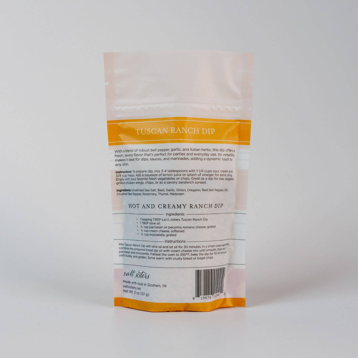 Dip Seasoning Mix - Tuscan Ranch 2 oz