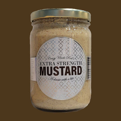 Extra Strength Mustard - a bold mustard for bold gourmets