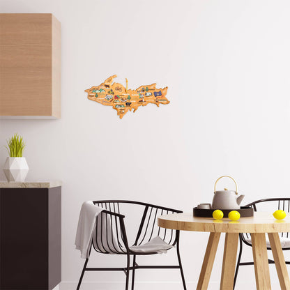Maryland Cutting Board with Artwork by Fish Kiss™