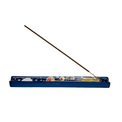 Handpainted Toadstool Ceramic Incense Holder