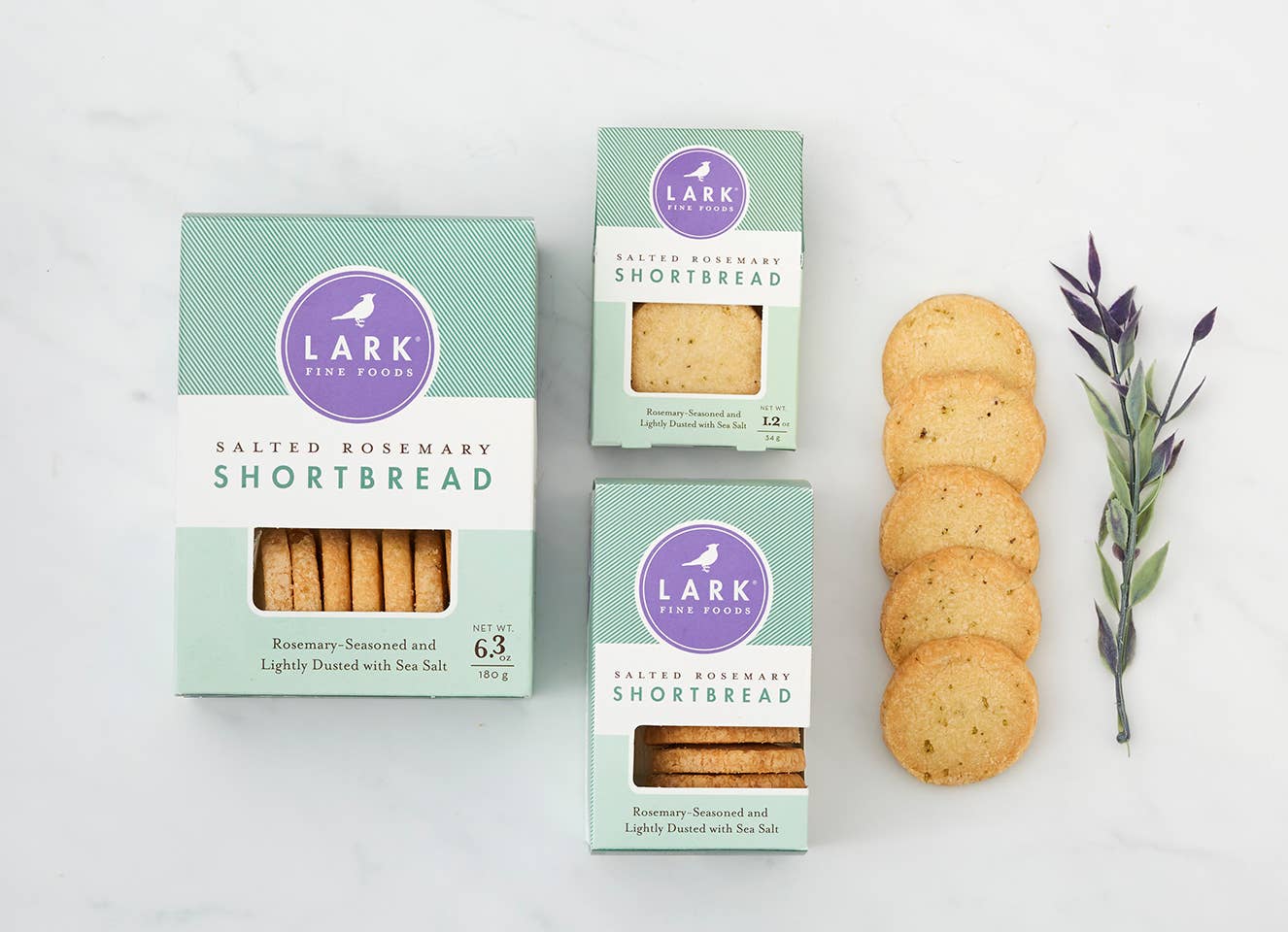 Salted Rosemary Shortbread - 6 oz