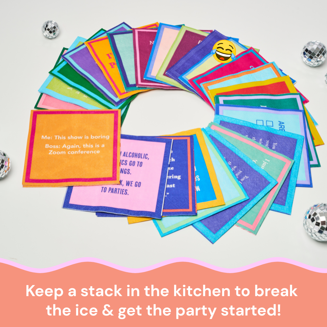 NAPKIN Cancel plans | Funny Home Gift | Cocktail Napkin