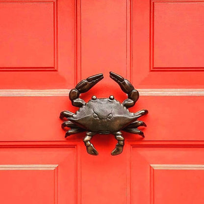 Michael Healy Designs - Crab Door Knocker: 6H x 7W / Nickel Silver