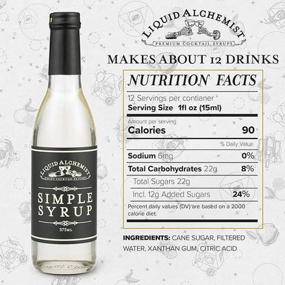 Liquid Alchemist Syrups - Simple Syrup: 375ml