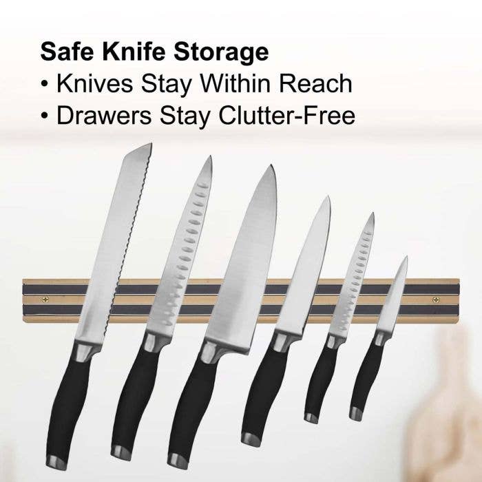 HIC - Harold Import Co. - HIC Kitchen Magnetic Knife And Utensil Holder, 18in