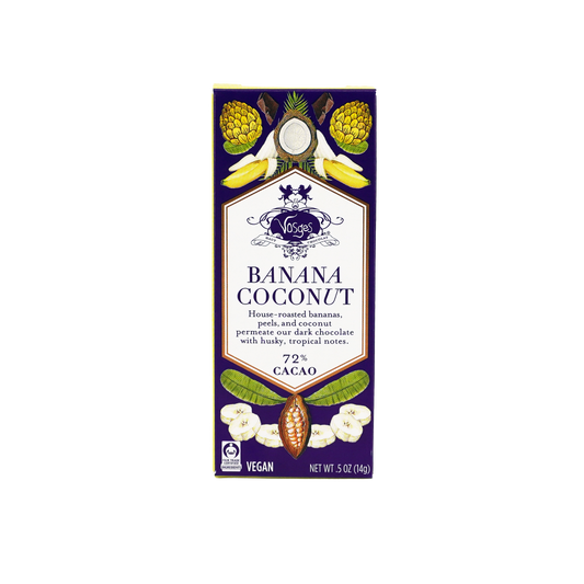 Mini Dark Chocolate Bar w/ Banana & Coconut - Gourmet