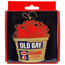 Old Bay Bushel Brass Ornament