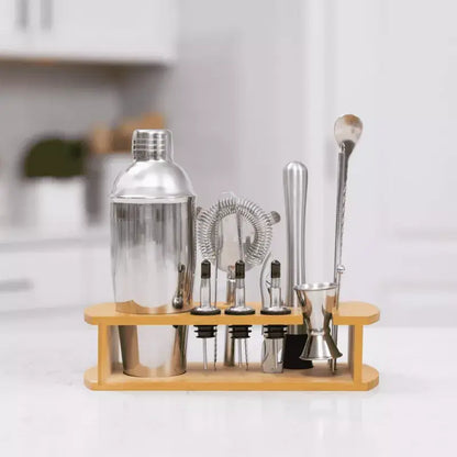 Stainless Steel Cocktail Shaker & Bartender Tool Set