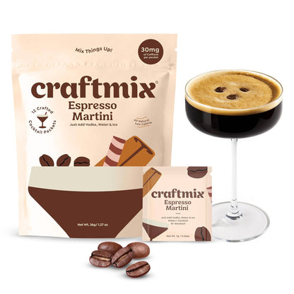 Craftmix | Espresso Martini Cocktail Mixer - 12 Serving Multipack