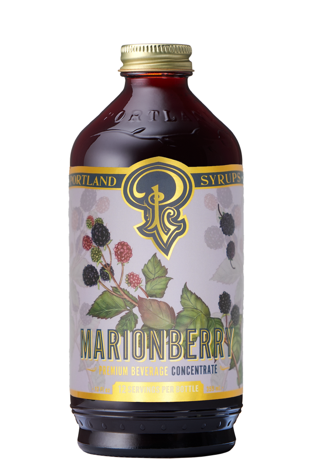 Portland Syrups | Marionberry Syrup 12oz - cocktail / mocktail beverage mixer