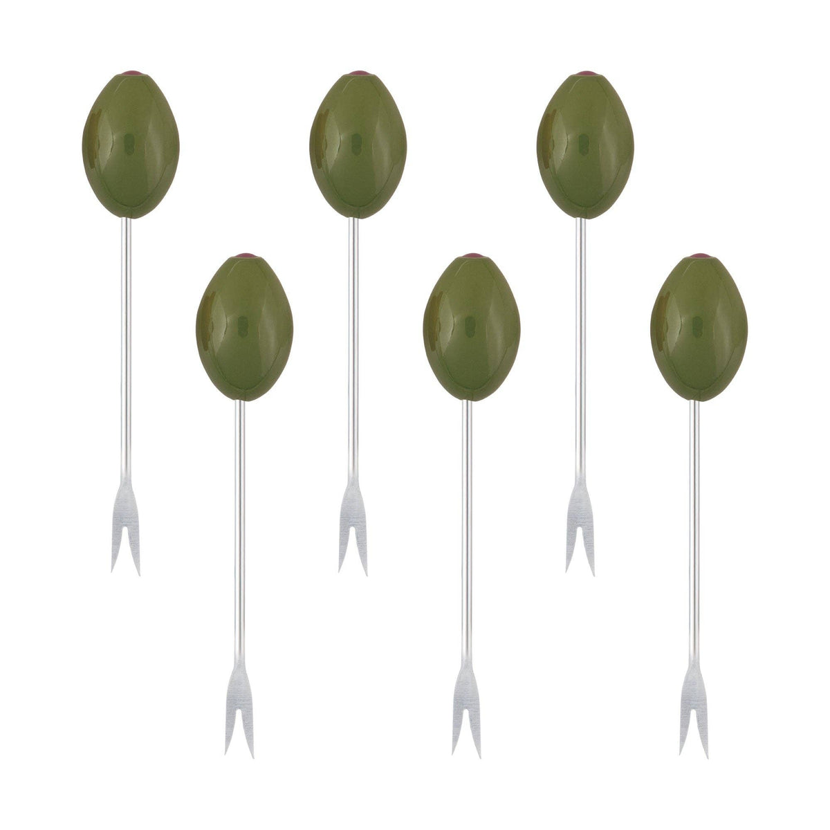6-Piece Olive Cocktail Pick Set
