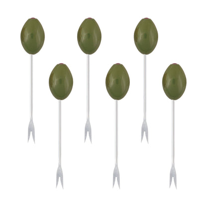 6-Piece Olive Cocktail Pick Set