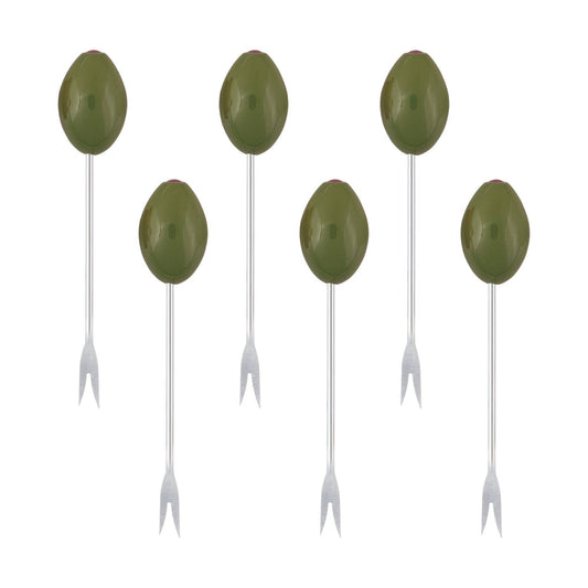 6-Piece Olive Cocktail Pick Set