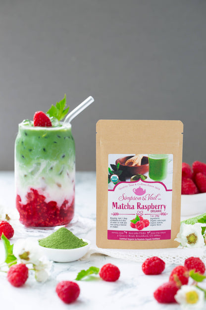 Matcha Powdered Green Tea - Raspberry, Organic: 1OZ