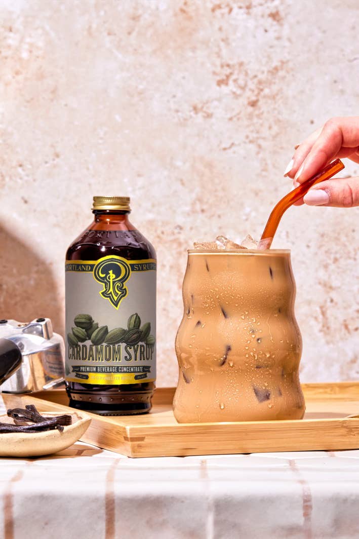 Portland Syrups | Cardamom Syrup 12oz  - cocktail / mocktail / coffee mixer