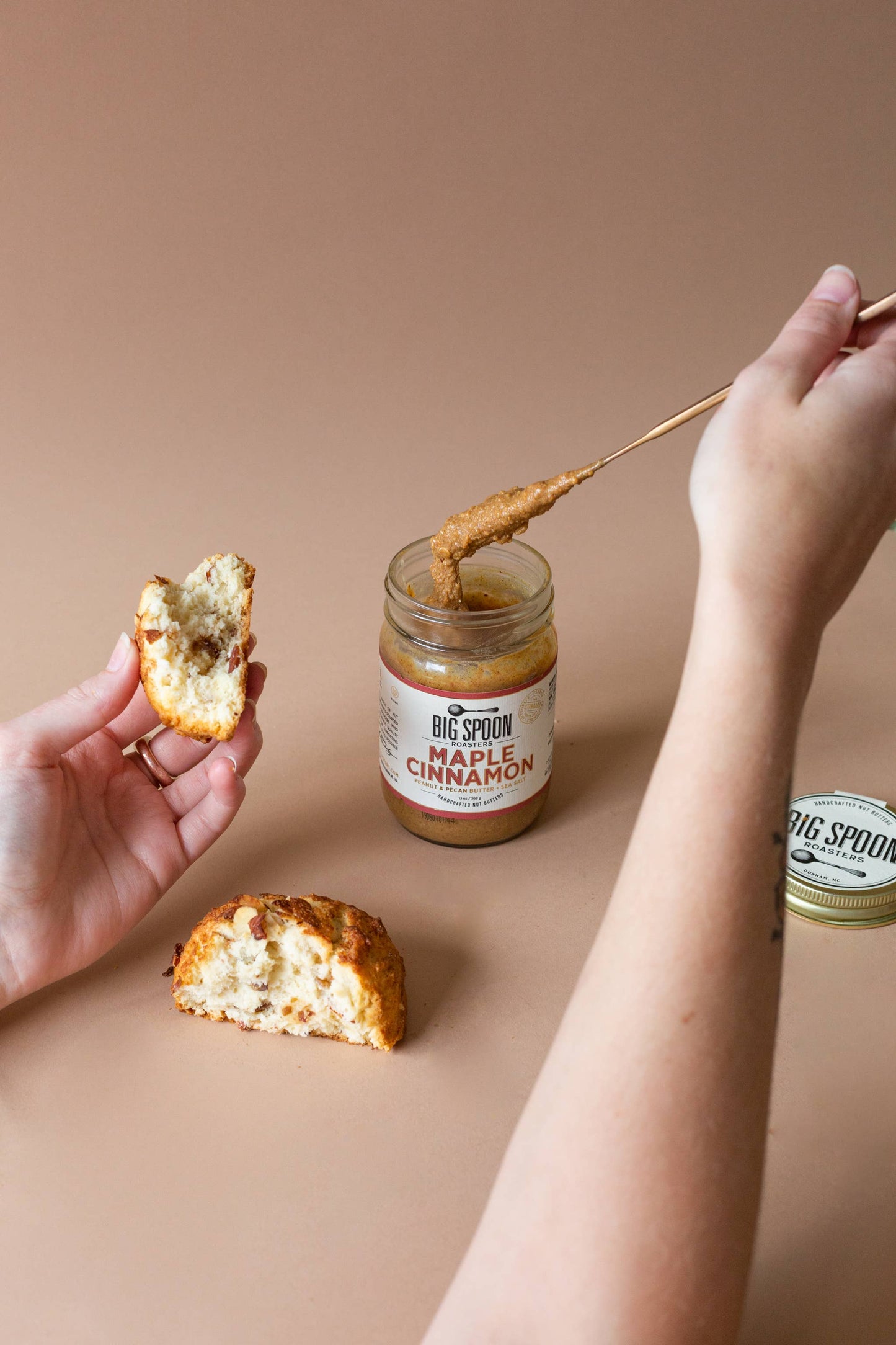 Big Spoon Roasters - Maple Cinnamon Peanut & Pecan Butter: 13oz Jar