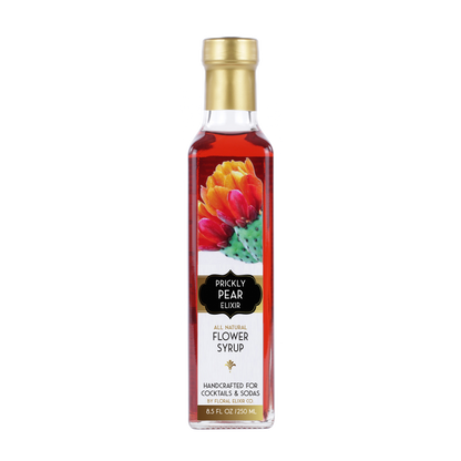 Floral Elixir Co. - Prickly Pear Elixir. All Natural Cocktail & Soda Syrup.: Small - 2 oz/60mL