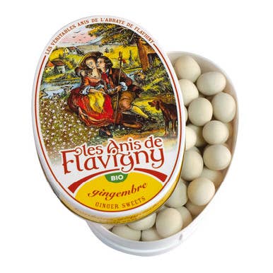 The French Farm - Les Anis de Flavigny Organic Ginger Flavored Mints 1.8oz