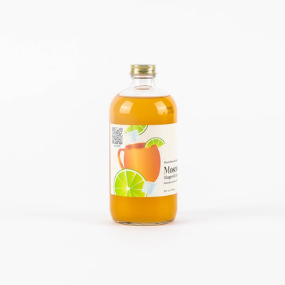 Wood Stove Kitchen - Moscow Mule (Ginger & Lime) Natural Cocktail and Mocktail Mixer, 16 fl oz