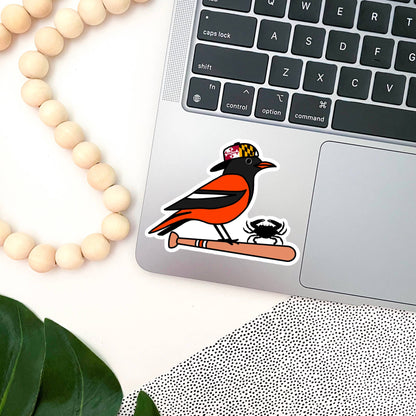 Jami Creates - Baltimore Oriole Baseball Bat Sticker