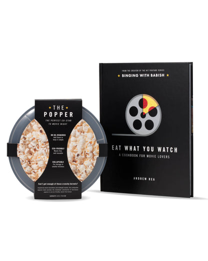 W&P - Personal Size Popcorn Popper - Silicone Reusable Maker: Charcoal