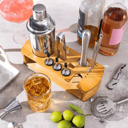 Stainless Steel Cocktail Shaker & Bartender Tool Set