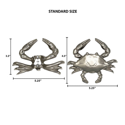 Michael Healy Designs - Crab Door Knocker: 6H x 7W / Nickel Silver