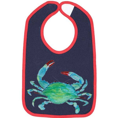 Clawdia Crab Toddler Bib- 3 Color Options: White