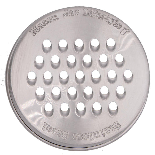 Mason Jar Lifestyle - Grater / Shredder Lid for Mason Jars: Regular mouth