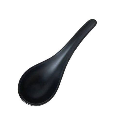 5.9" Porcelain Soup Spoon Black