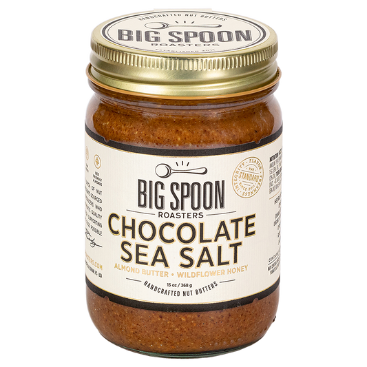 Chocolate Sea Salt Almond Butter: 13oz Jar