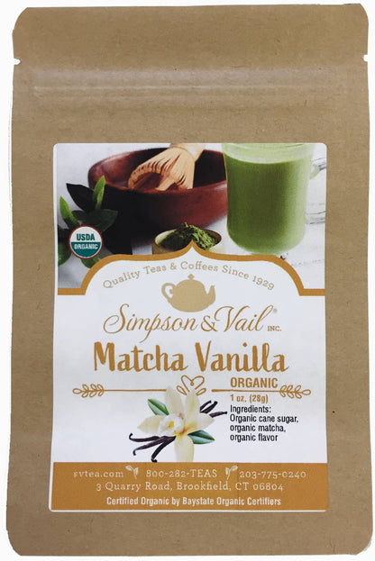 Matcha Powdered Green Tea - Vanilla, Organic: 1OZ