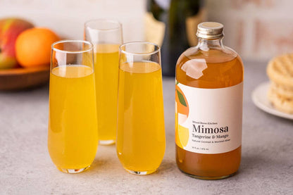 Wood Stove Kitchen-Mimosa Mixer w/ Tangerine & Mango for Cocktails and Mocktails, 16 fl oz
