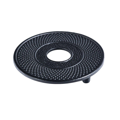 5.3"D Cast Iron Hobnail Teapot Trivet Stand
