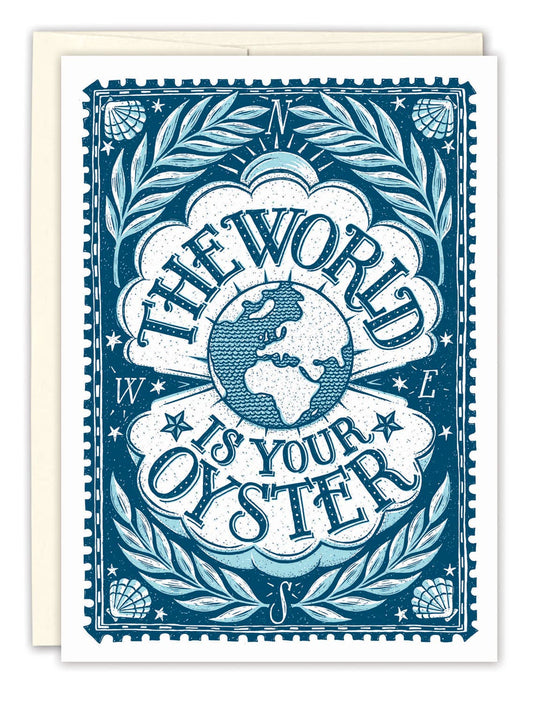 Biely & Shoaf - World Is Your Oyster Graduation Card