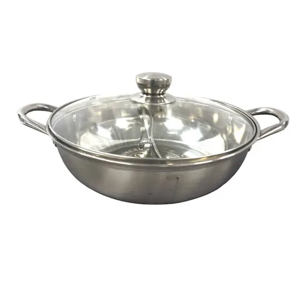 Divided Double Flavor Ying Yang Dual Partition Hot Pot