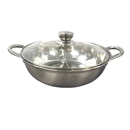 Divided Double Flavor Ying Yang Dual Partition Hot Pot