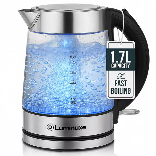 Speed-Boil 1.7L Borosilicate Glass Electric Kettl