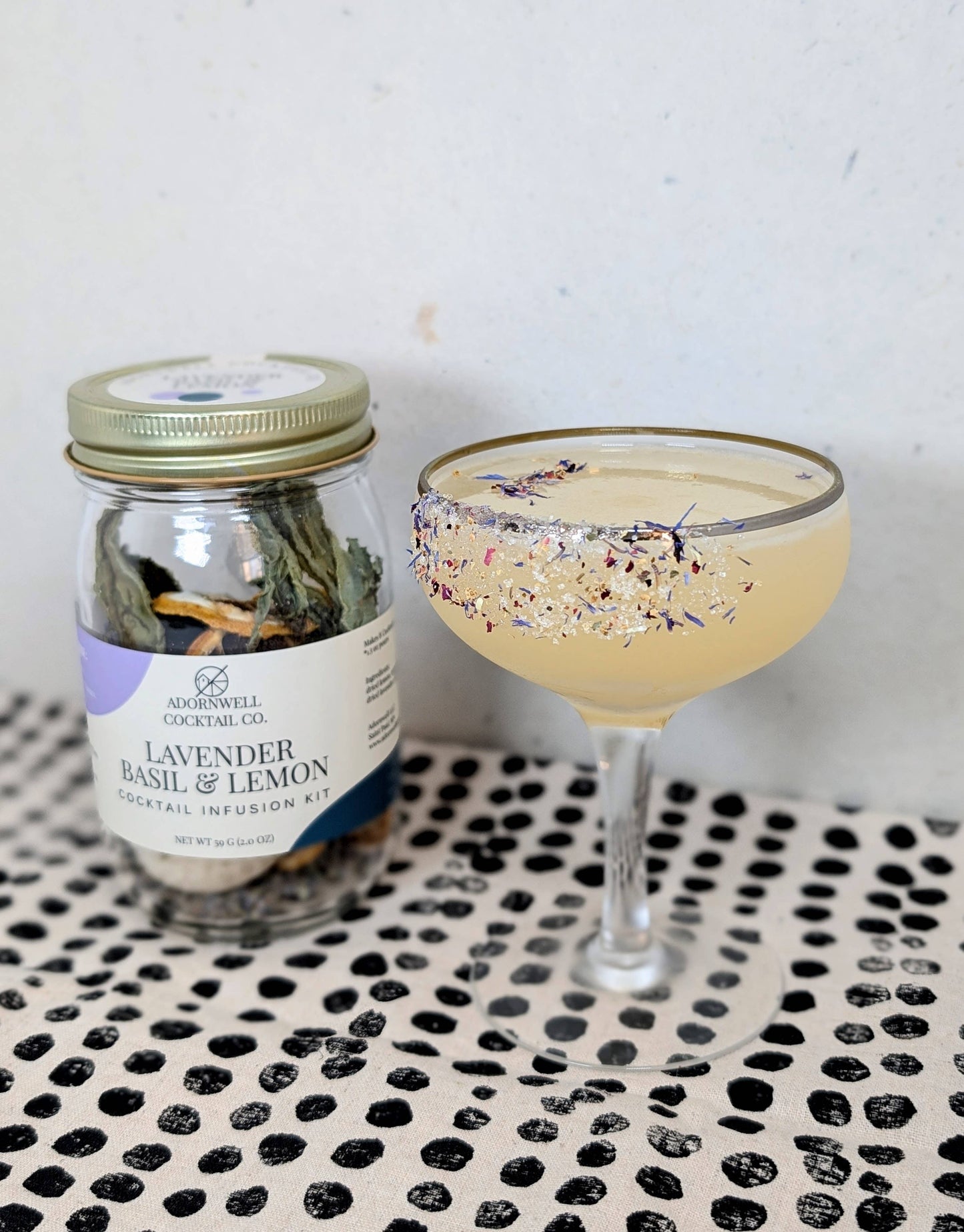 Adornwell Cocktail Co. - Lavender Basil & Lemon Cocktail Infusion Kit