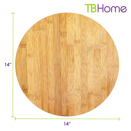 TB Home 14-Inch Bamboo Lazy Susan Turntable