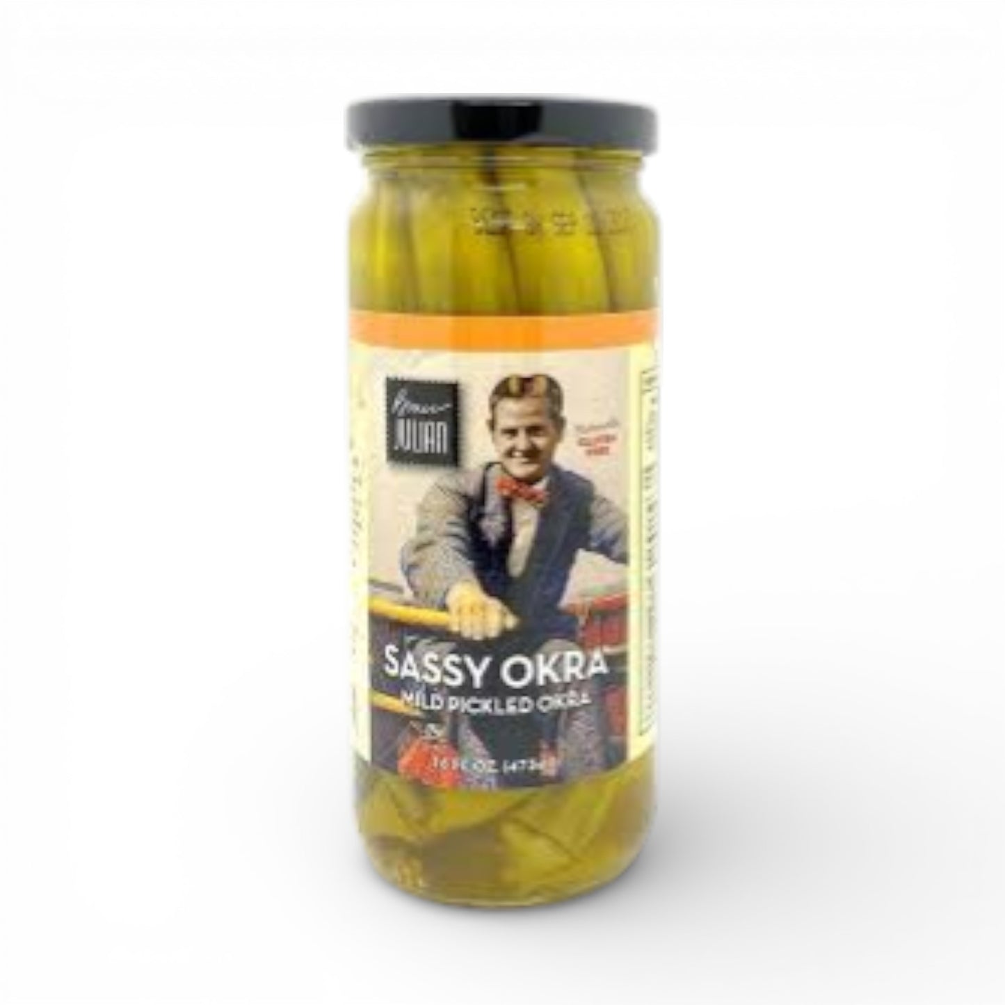 Sassy Pickled Okra – Bruce Julian Heritage Foods – 16 oz Jar