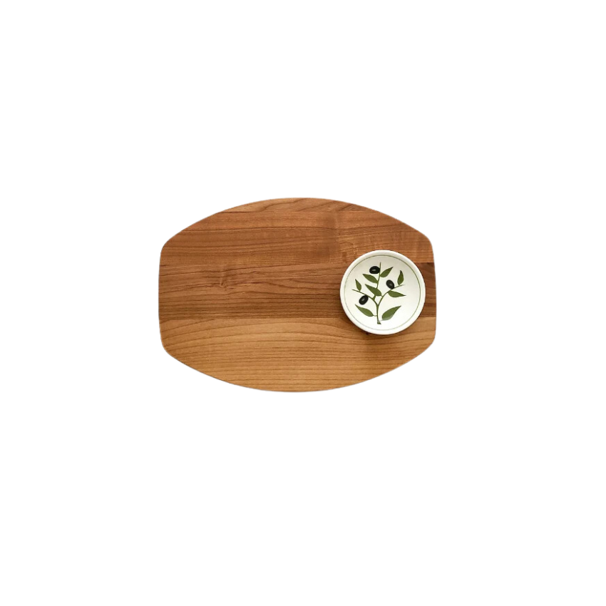 Single Dish Olive Dipping Board