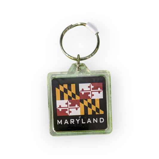 Maryland Flag Square Key Chain