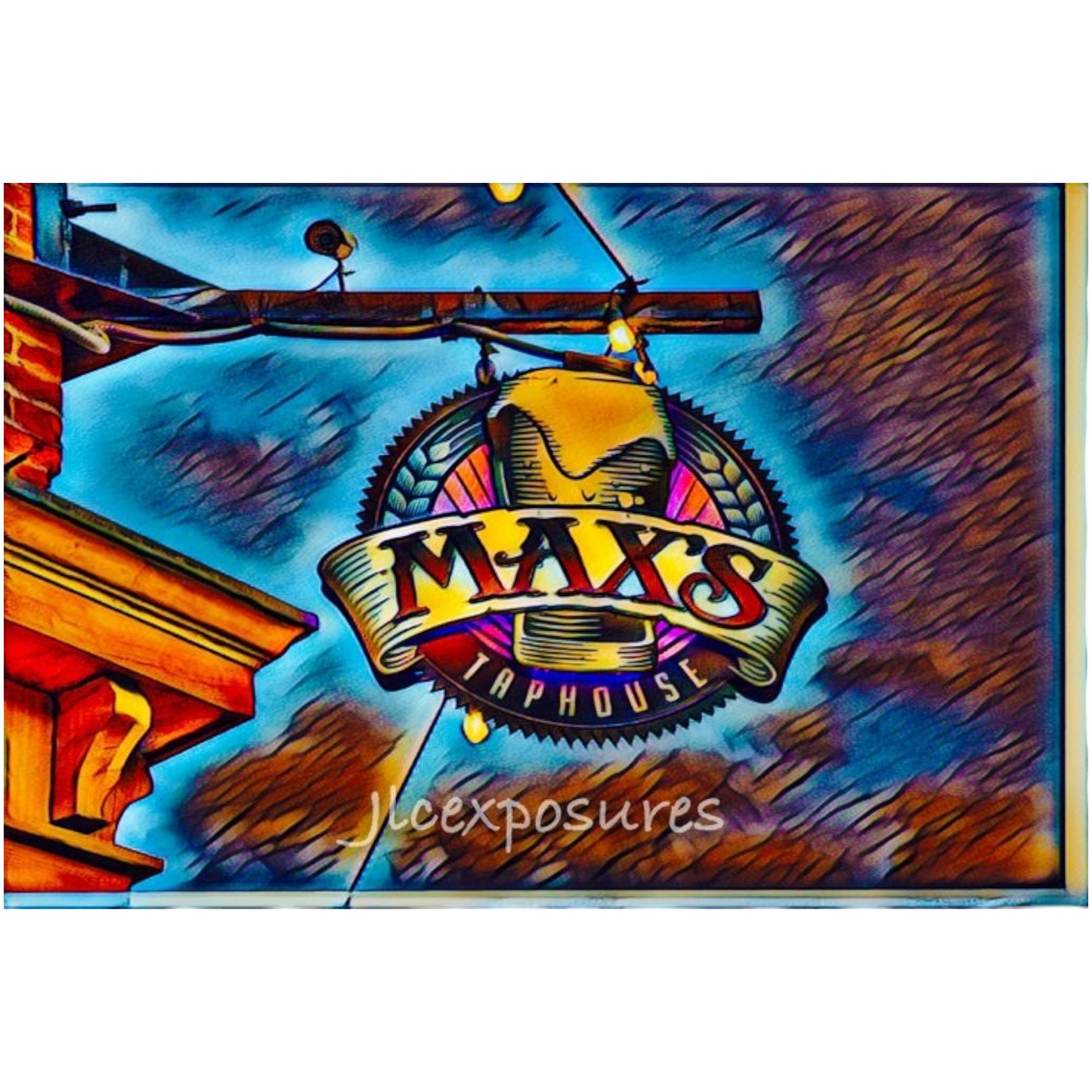 Jeff Cohen 5x7 Unframed Prints Max's close up of sign