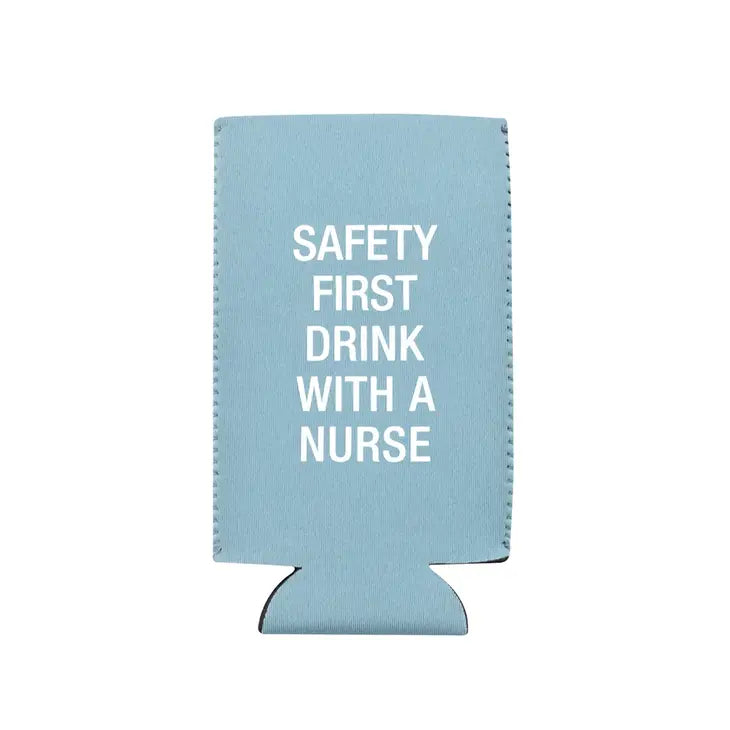 About Faces Koozie Safety First Slim