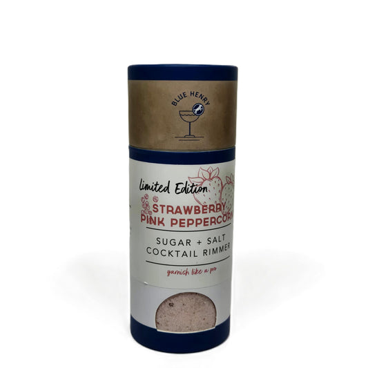 BlueHenry Strawberry Pink Peppercorn Sugar + Salt Cocktail Rimmer