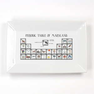 Dishique - Maryland Periodic Table Porcelain Platter